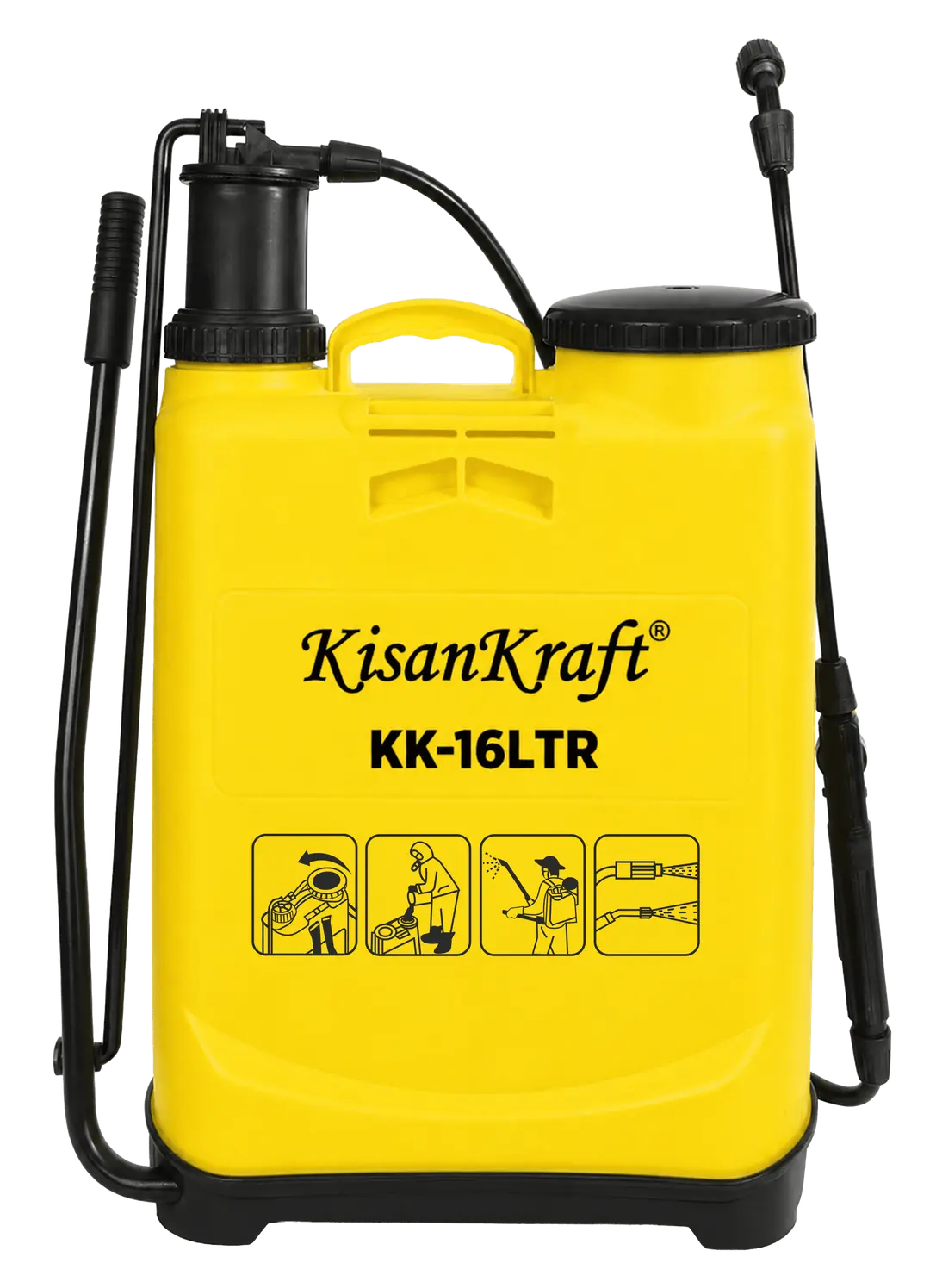 KisanKraft Knapsack Manual Sprayer - KK-16LTR